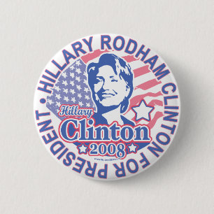 Hillary Rodham Clinton für Präsidenten Button