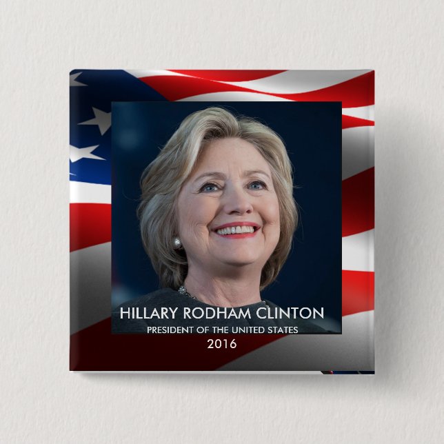 Hillary Rodham Clinton Präsident der USA 2016 Button (Vorderseite)