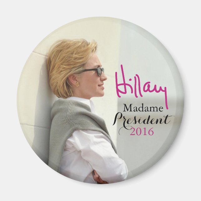Hillary Rodham Clinton Sunglasses Signature Magnet (Vorne)