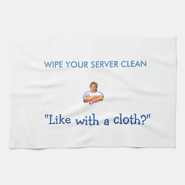 Hillary-Stoff - wischen Sie Ihren Server sauber Geschirrtuch (Horizontal)
