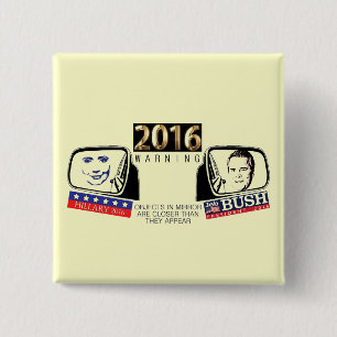 Hillary u. Jeb 2016 Button
