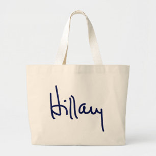 Hillary-Unterzeichnungs-Tragetaschen Jumbo Stoffbeutel