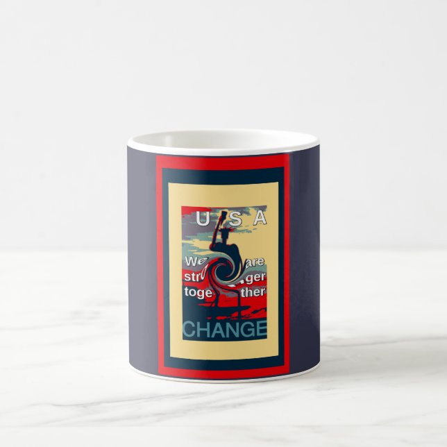Hillary USA wir gemeinsam stärker Kaffeetasse (Mittel)
