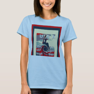 Hillary, wir sind zusammen stärker Frauen Fußball T-Shirt