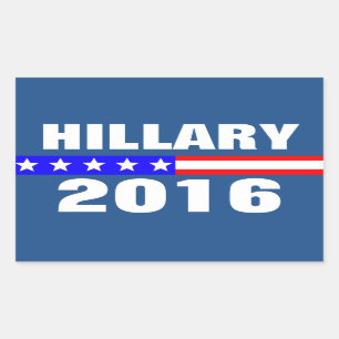 HillaryPräsidentschaftswahlkampf 2016 Rechteckiger Aufkleber