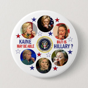 Hillarys Gesundheit? Button