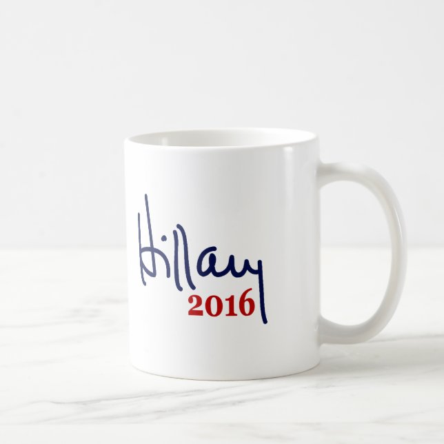 Hillaryunterzeichnungs-Tassen 2016 Kaffeetasse (Rechts)