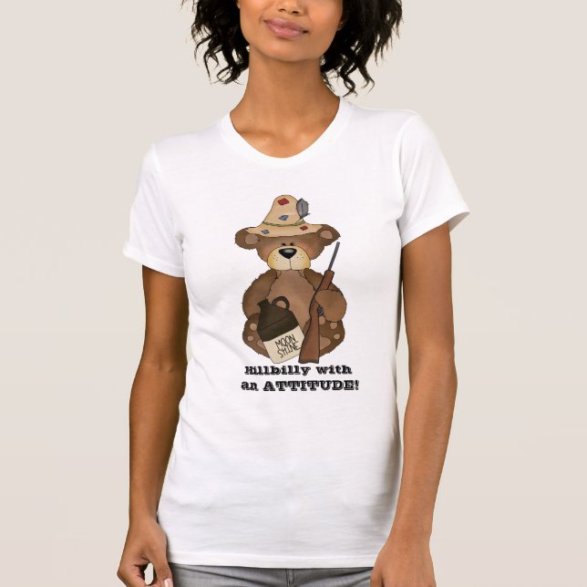 Hillbilde mit einer ATTITUDE! T - Shirt! T-Shirt (Vorderseite)