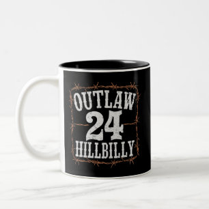 Hillbilly 2024 Western Trump Vance 2024 verbieten Zweifarbige Tasse