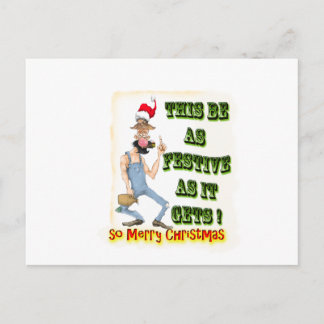 Hillbilly Festive, wie es wird Postkarte