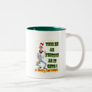 Hillbilly Festive, wie es wird Zweifarbige Tasse