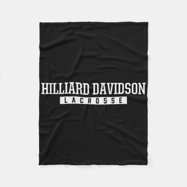Hilliard Davidson High School Lacrosse Fleecedecke (Vorderseite)