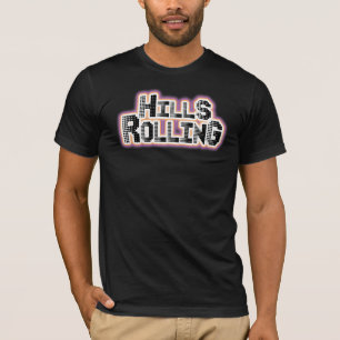 Hills Rolling - T-Shirt noir avec Dots Design