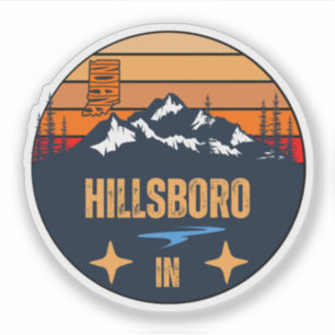 Hillsboro, Indiana Aufkleber