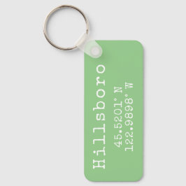 Hillsboro Oregon Latitude Longitude Schlüsselanhänger