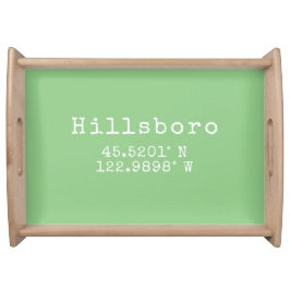 Hillsboro Oregon Latitude Longitude Serviertablett