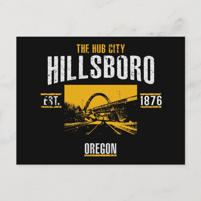 Hillsboro Postkarte (Vorderseite)