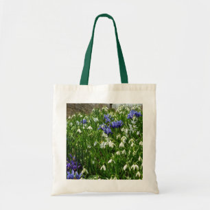 Hillside of Early Spring Flowers Landschaft Tragetasche