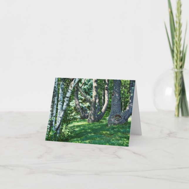 Hillside Trees Karte (Vorderseite)