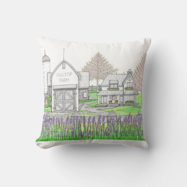 Hilltop Farm Pillow Kissen (Vorderseite)