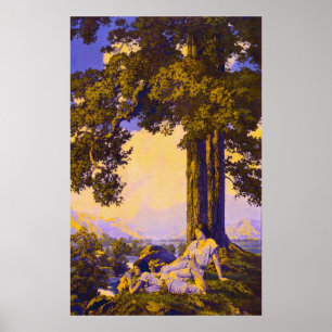 Hilltop, von Maxfield Parrish Poster