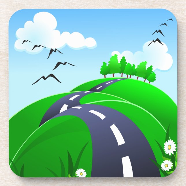 Hilly Road, Untersetzer (Vorderseite)