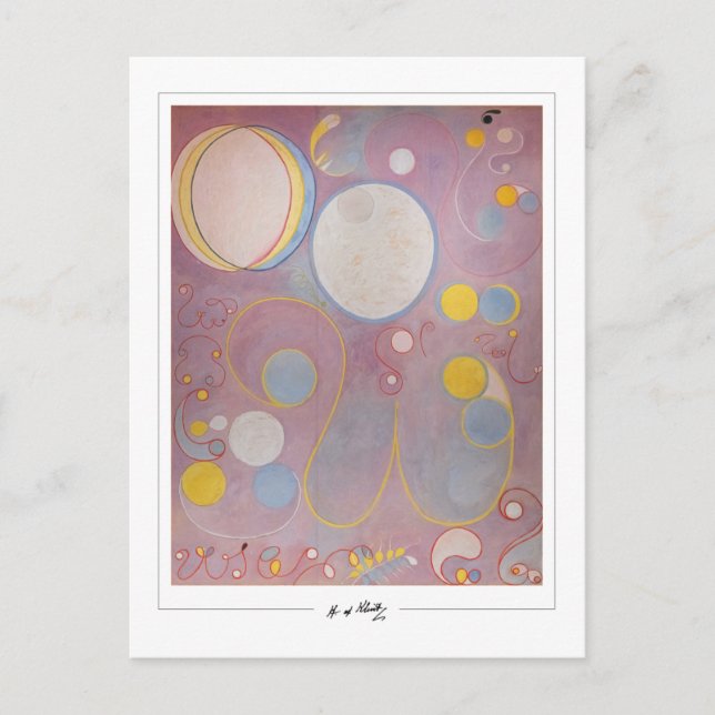 Hilma af Klint #90 - Fine Art Postkarte (Vorderseite)