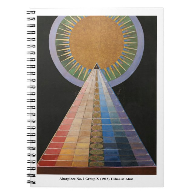 Hilma af Klint abstrakt art Notizblock (Vorderseite)