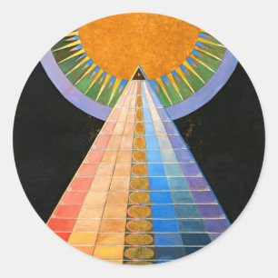 Hilma Af Klint Altarpiece No 1 Runder Aufkleber