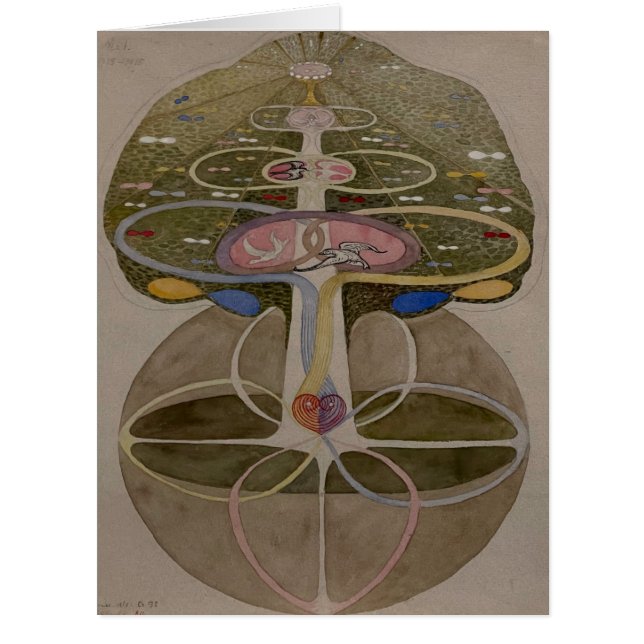 Hilma Af Klint, Baum des Wissens Nr. 1 Abstrakte K (Vorderseite)