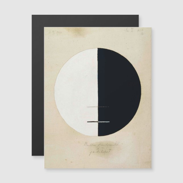 Hilma Af Klint, Buddhas Standpoint, Abstrakte Kuns Magneteinladung (Vorne/Hinten)