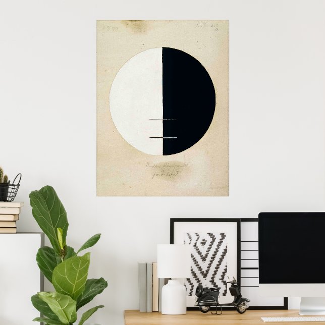 Hilma Af Klint, Buddhas Standpoint, Abstrakte Kuns Poster (Heimbüro)