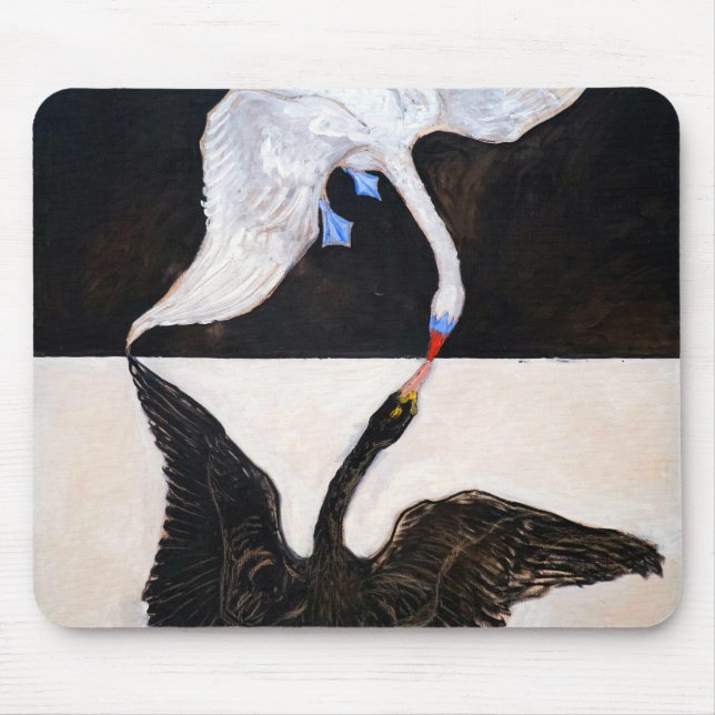 Hilma af Klint der Schwan Mousepad (Vorne)