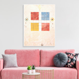 Hilma Af Klint, Die zehn Größten Nr. 10, Abstrakte Leinwanddruck