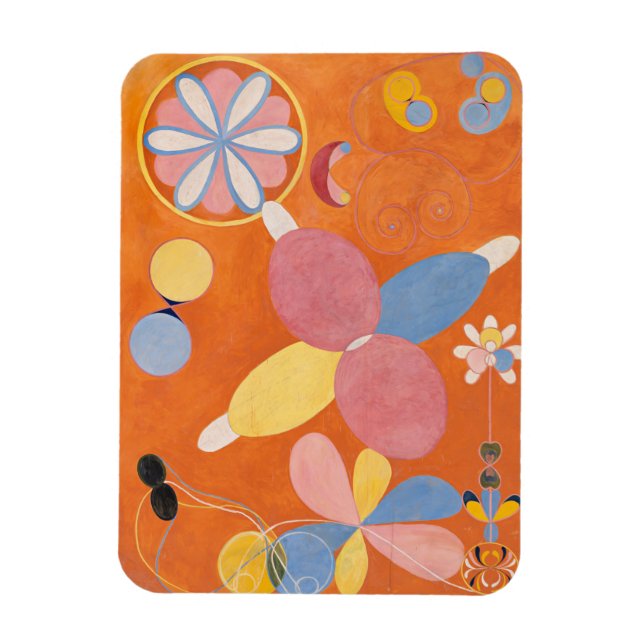 Hilma Af Klint, Die zehn größten Nr. 4, Abstrakte  Magnet (Vertikal)