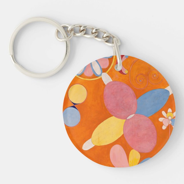 Hilma af Klint - Die zehn größten, Nr.4, Jugend Schlüsselanhänger (Vorderseite)