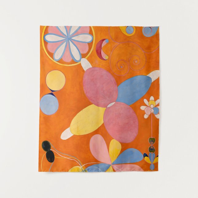 Hilma af Klint - Die zehn größten, Nr.4, Jugend Wandteppich (Vorderseite)