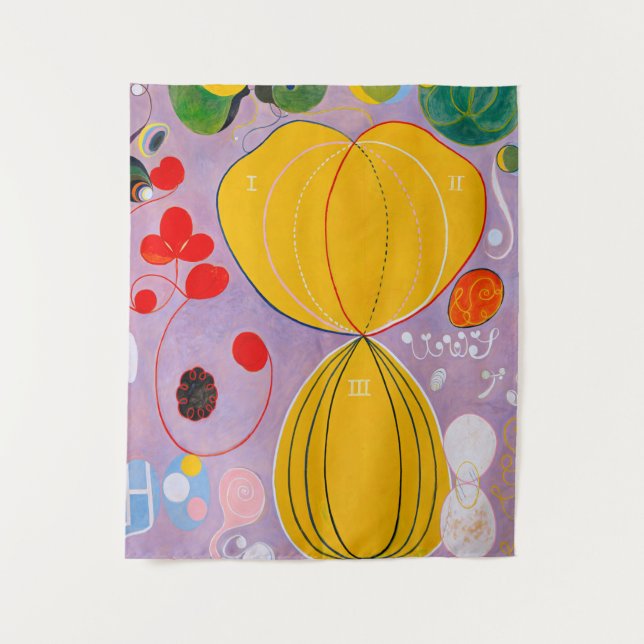 Hilma af Klint - Die zehn größten Nr. 7 Wandteppich (Vorderseite)