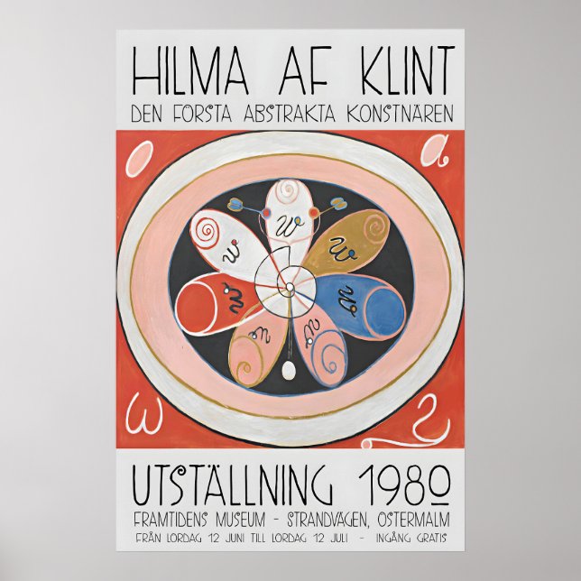 Hilma Af Klint Exhibition Poster Abstract Art (Devant)