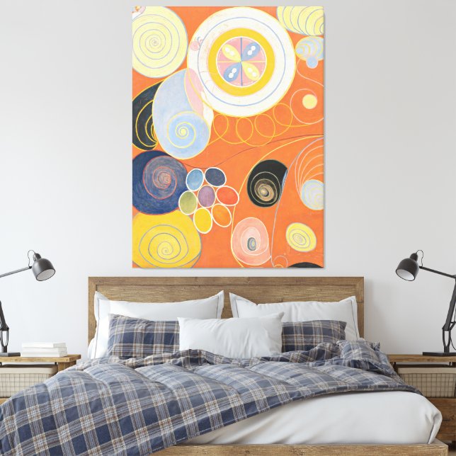 Hilma af Klint - Group IV, No. 3. The Ten Largest, Leinwanddruck (Insitu (Schlafzimmer))