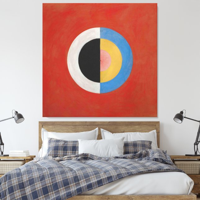 Hilma af Klint - Group IX,SUW, No. 17. The Swan Leinwanddruck (Insitu (Schlafzimmer))