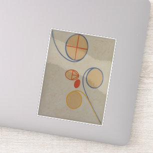 Hilma Af Klint, Seven Point Star No2, Abstrakt Art Aufkleber