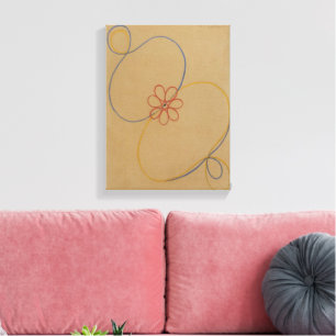 Hilma Af Klint, Seven Point Star No5, Abstrakt Art Leinwanddruck