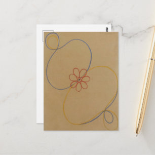 Hilma Af Klint, Seven Point Star No5, Abstrakt Art Postkarte