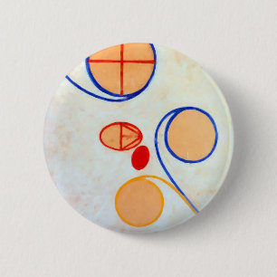 Hilma af Klint Seven Pointed Star II Button