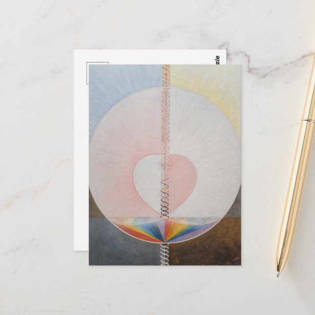 Hilma Af Klint, The Dove No.25, Abstrakt Art Postkarte (Vorderseite/Rückseite Beispiel)