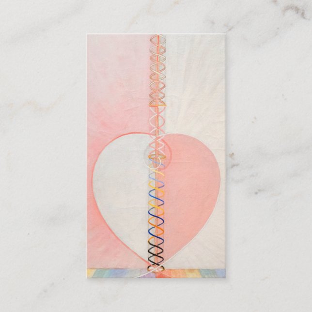 Hilma af Klint The Dove Visitenkarte (Vorderseite)