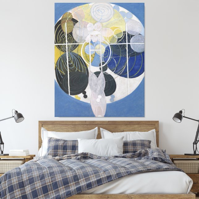 Hilma af Klint - The Large Figure Paintings, No. 5 Leinwanddruck (Insitu (Schlafzimmer))