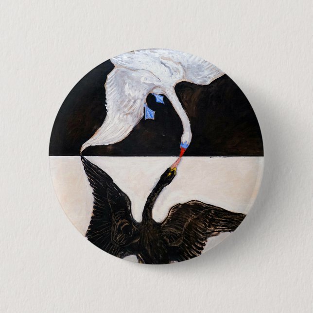 Hilma af Klint The Swan Button (Vorderseite)