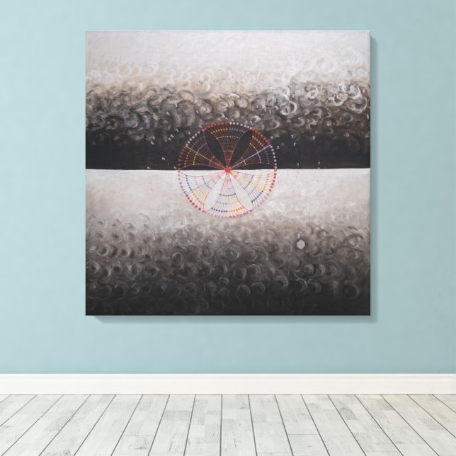Hilma Af Klint, The Swan No.10, Abstrakt Art Leinwanddruck (Insitu (Holzboden))